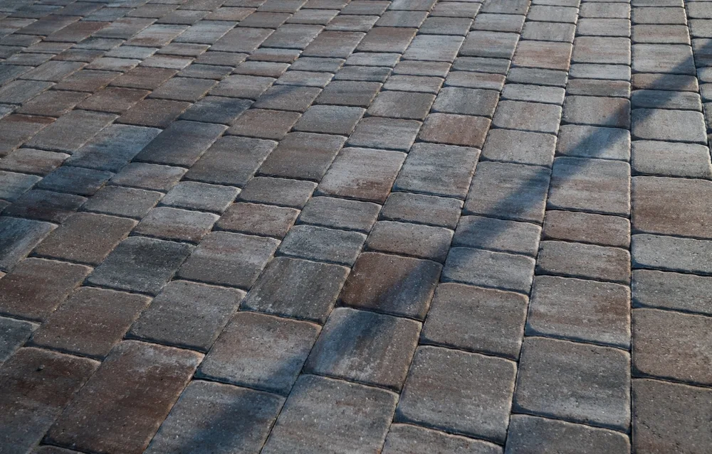 Block paved driveway after installation in Runcorn
