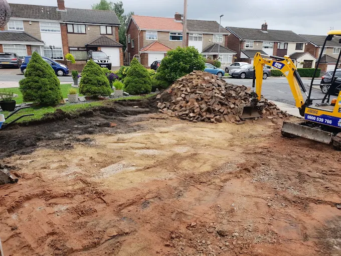 Driveway transformation under way in Liverpool