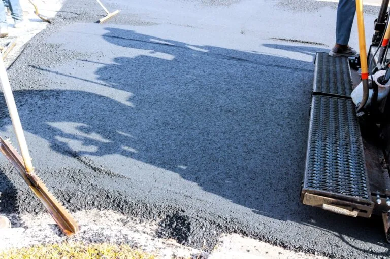 Tarmac driveway being installed by Interlink Paving in Liverpool